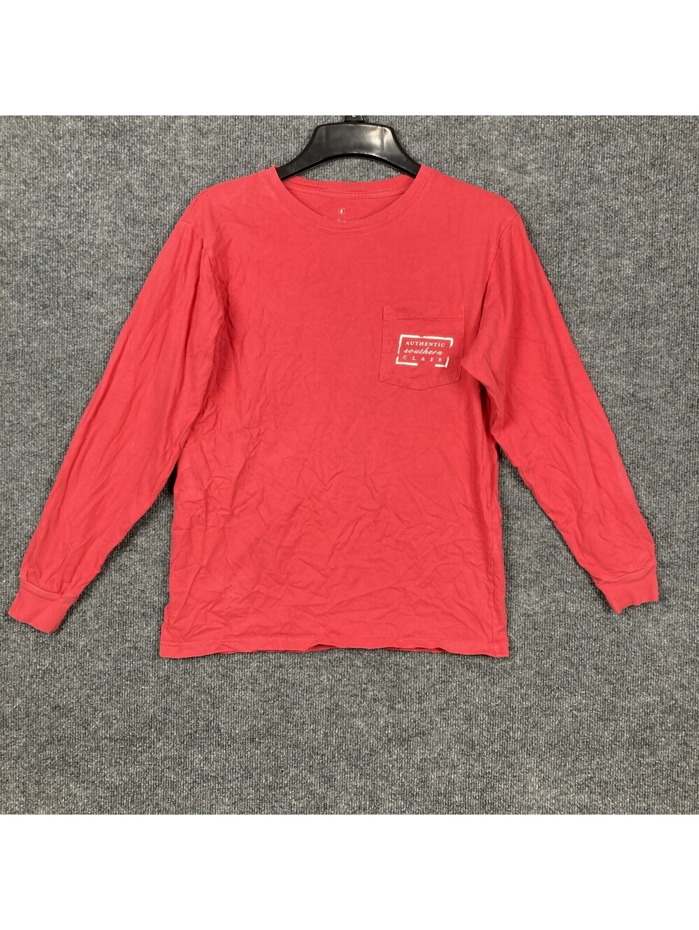 Southern Marsh Womens Size Small Red L/S Authentic Southern Class Pocket Shirt